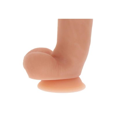 GET REAL - DILDO DE SILICONE 18 CM W BOLAS PELE - D-234598 - Dona Pimenta