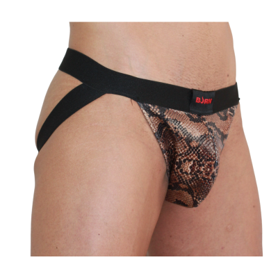 BURN - 002 JOCK SNAKE PRETO M - D-241634 - Dona Pimenta