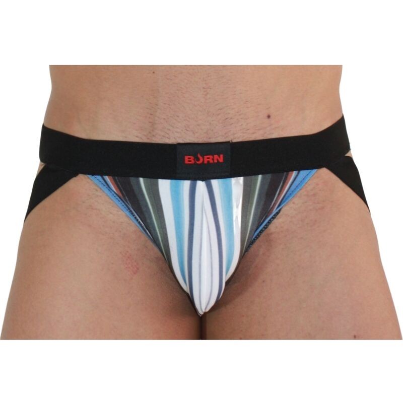 BURN - 009 JOCK MULTICOLOR / PRETO S - D-241661 - Dona Pimenta