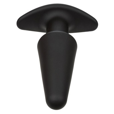 CALEXOTICS - ROCK BOTTOM PLUG ANAL CÃNICO 10 VIBRAÇÕES SILICONE PRETO - D-241434 - Dona Pimenta