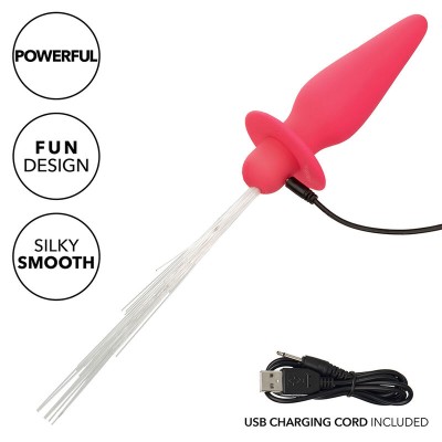 CALEXOTICS - SOUTHERN LIGHTS LIGHT UP ANAL PLUG 10 VIBRAÇÕES SILICONE ROSA - D-241436 - Dona Pimenta