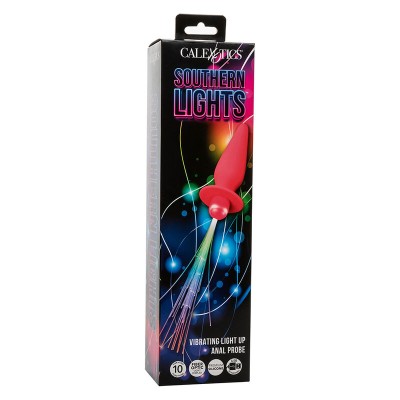 CALEXOTICS - SOUTHERN LIGHTS LIGHT UP ANAL PLUG 10 VIBRAÇÕES SILICONE ROSA - D-241436 - Dona Pimenta