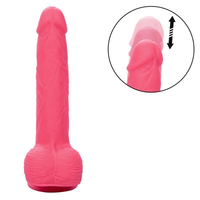 CALEXOTICS - STUDS VIBRADOR REALISTA 10 VIBRAÇÕES ROSA - D-241438 - Dona Pimenta