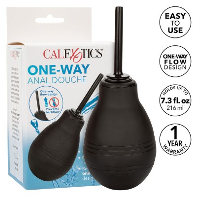 CALEXOTICS - ONE WAY DUCHA ANAL PRETA - D-241444 - Dona Pimenta