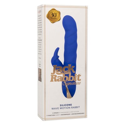 CALEXOTICS - JACK RABBIT VIBRADOR WAVE MOTION AZUL - D-241445 - Dona Pimenta