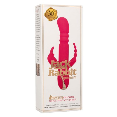 CALEXOTICS - JACK FANTASY VIBRADOR TRIPLO AQUECIDO COELHO ROSA - D-241447 - Dona Pimenta