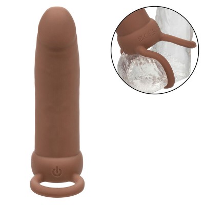 CALEXOTICS - MAXX THICK DUAL PENETRATOR 10 VIBRAÇÕES MARROM - D-241454 - Dona Pimenta