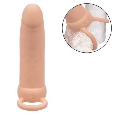 CALEXOTICS - MAXX THICK DUAL PENETRATOR 10 VIBRAÇÕES CARNE - D-241455 - Dona Pimenta