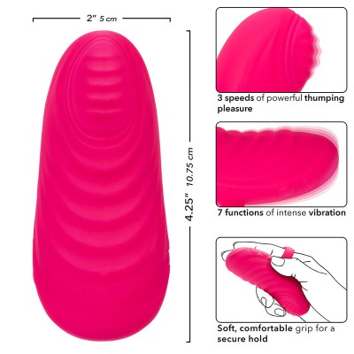 CALEXOTICS - ENVY HANDHELD ROLLING BALL MASSAGER 7 VIBRAÇÕES ROSA - D-241467 - Dona Pimenta