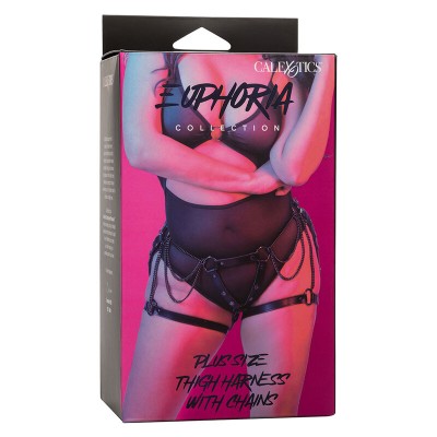 CALEXOTICS - EUPHORIA MULTICAIN THIGH HARNESS PREMIUM TAMANHO PLUS - D-241477 - Dona Pimenta