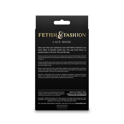 NS NOVELTIES - FETISH & FASHION CAPUZ DE RENDA PRETO - D-241497 - Dona Pimenta