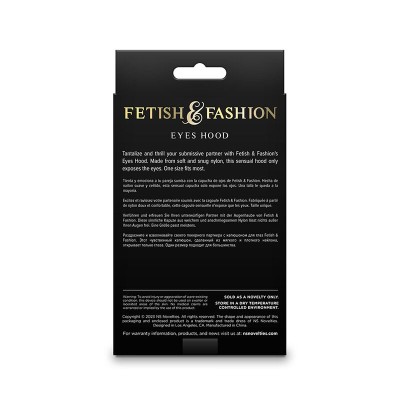 NS NOVELTIES - FETISH & FASHION EYES HOOD NYLON PRETO - D-241503 - Dona Pimenta