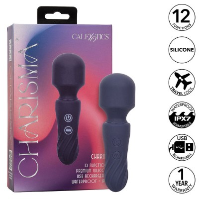 CALEXOTICS - CHARISMA CHARM MASSAGER 12 FUNÇÕES ROXO - D-241461 - Dona Pimenta