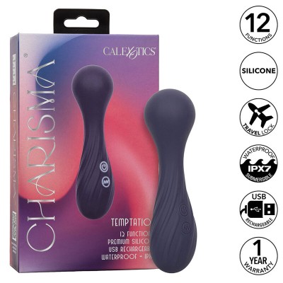 CALEXOTICS - CHARISMA TEMPTATION MASSAGER 12 FUNÇÕES ROXO - D-241462 - Dona Pimenta