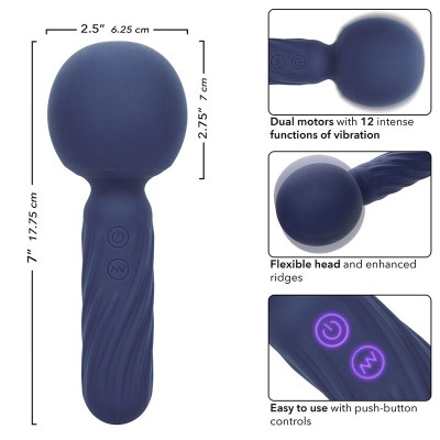 CALEXOTICS - CHARISMA SEDUCTION MASSAGER 12 FUNÇÕES 17,75 CM X 6,25 CM ROXO - D-241463 - Dona Pimenta