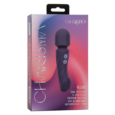 CALEXOTICS - CHARISMA ALLURE MASSAGER DUAL MOTORS 12 FUNÇÕES 17,25 CM X 4,5 CM ROXO - D-241464 - Dona Pimenta