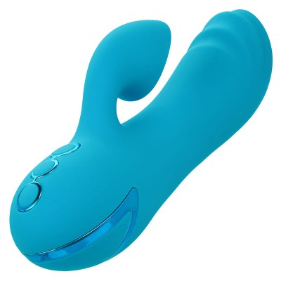 CALEXOTICS - SUNSET BEACH SEDUCER VIBRADOR E ESTIMULADOR 10 FUNÇÕES AZUL - D-241448 - Dona Pimenta