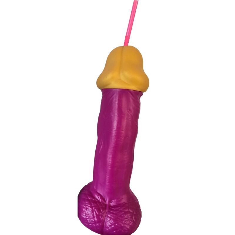 DIABLO PICANTE - VASO PENE PLÃSTICO FUCSIA - D-241821 - Dona Pimenta