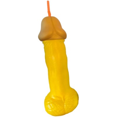 DIABLO PICANTE - VASO PENE PLÃSTICO AMARILLO - D-241822 - Dona Pimenta