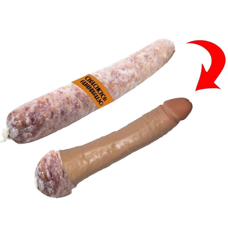 DIABLO PICANTE - DILDO SALCHICHON DE ALMENDRALEJO EXTRA - D-241792 - Dona Pimenta