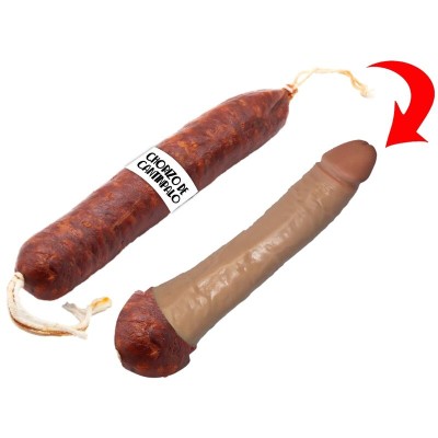 DIABLO PICANTE - DILDO CHORIZO CANTIPALO PICANTE - D-241793 - Dona Pimenta