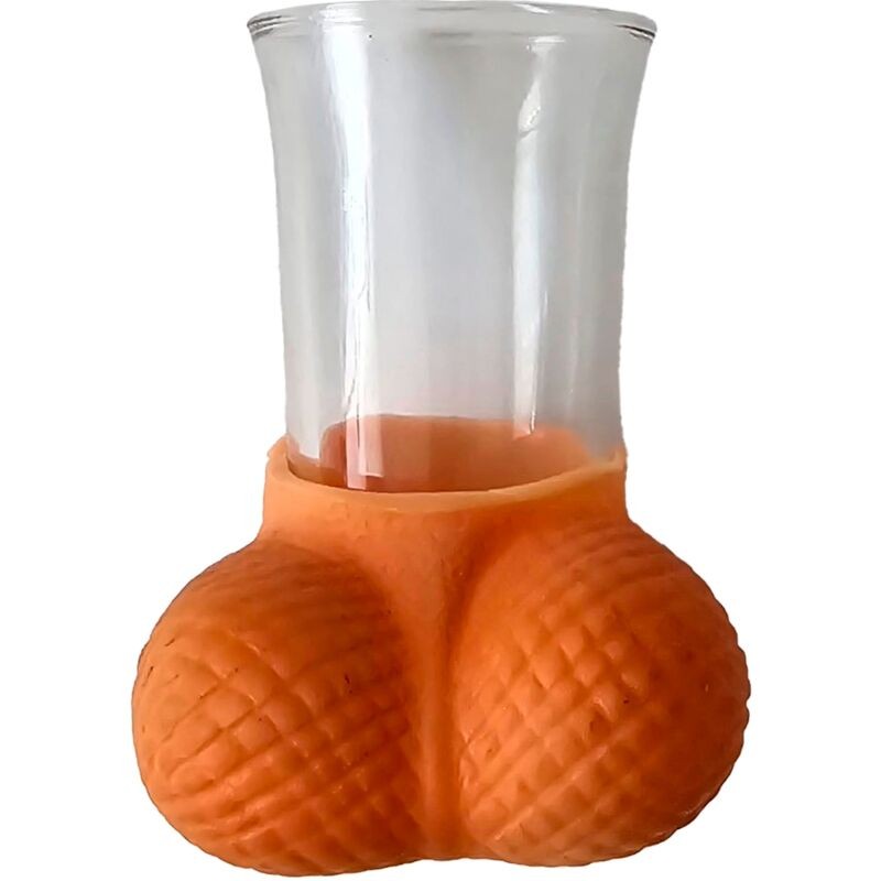 DIABLO PICANTE - VASO CHUPITO CRISTAL CON HUEVOS NATURAL - D-241798 - Dona Pimenta