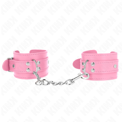 KINK - PULSO SIMPLES ROSA AJUSTÃVEL 20-23 CM X 5,5 CM - D-241074 - Dona Pimenta