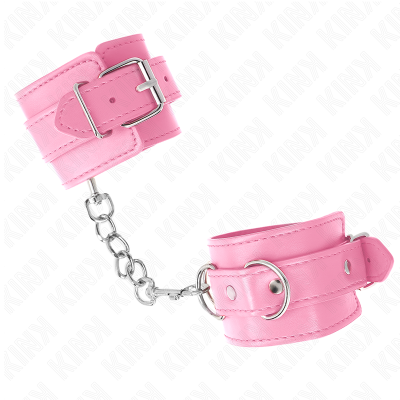 KINK - PULSO SIMPLES ROSA AJUSTÃVEL 20-23 CM X 5,5 CM - D-241074 - Dona Pimenta