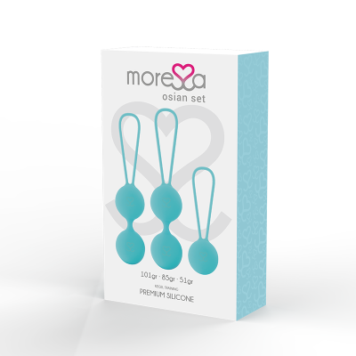 MORESSA OSIAN SET TURQUESA DE SILICONE PREMIUM - D-213249 - Dona Pimenta