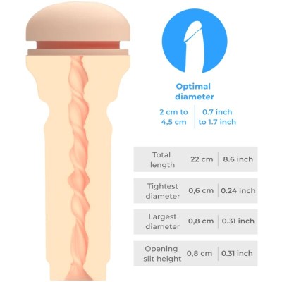 KIIROO - FEEL STROKER EXTRA APERTADO CARNE DE BUMBUM - D-241733 - Dona Pimenta