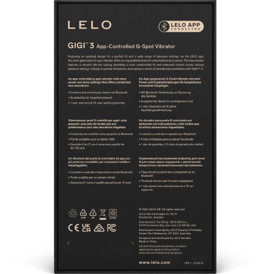 LELO - GIGIâ¢ 3 VIBRADOR G-SPOT ROSA - D-241850 - Dona Pimenta