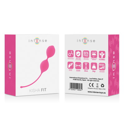 INTENSO KISHA FIT SILICONE KEGEL HOT PINK - D-216048 - Dona Pimenta