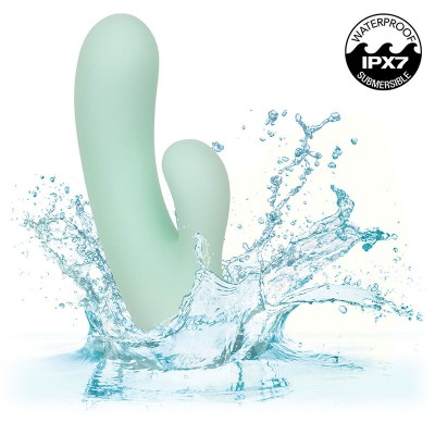 CALEXOTICS - PACIFICA FIJI VIBRADOR E ESTIMULADOR PONTO G 10 VIBRAÃÃES AQUA - D-241419 - Dona Pimenta