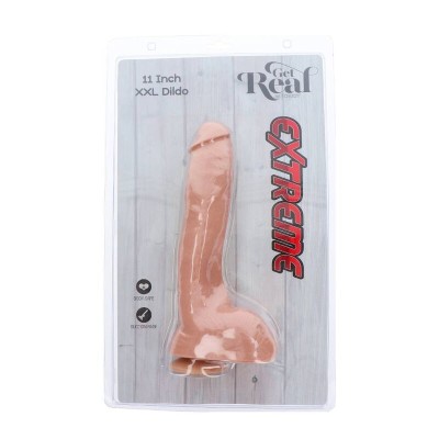 GET REAL - EXTREME XXL DILDO 28 CM PELE - D-234605 - Dona Pimenta