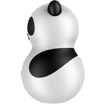 SATISFYER - POCKET PANDA ESTIMULADOR E VIBRADOR PRETO E BRANCO - D-241214 - Dona Pimenta