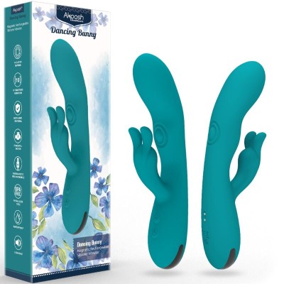 ARMONY - DANCING BUNNY VIBRADOR COELHO 10 VELOCIDADES VERDE - D-241115 - Dona Pimenta