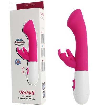 ARMONY - VIBRADOR E ESTIMULADOR COELHO G SPOT 10 VELOCIDADES ROSA - D-241153 - Dona Pimenta