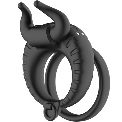 ARMONY - BULL'S PASION VIBRADOR DE ANEL 10 VELOCIDADES PRETO - D-241156 - Dona Pimenta