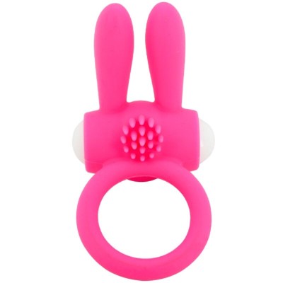 ARMONY - MR BUNNY ANEL VIBRADOR SILICONE ROSA - D-241161 - Dona Pimenta