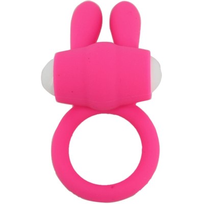 ARMONY - MR BUNNY ANEL VIBRADOR SILICONE ROSA - D-241161 - Dona Pimenta