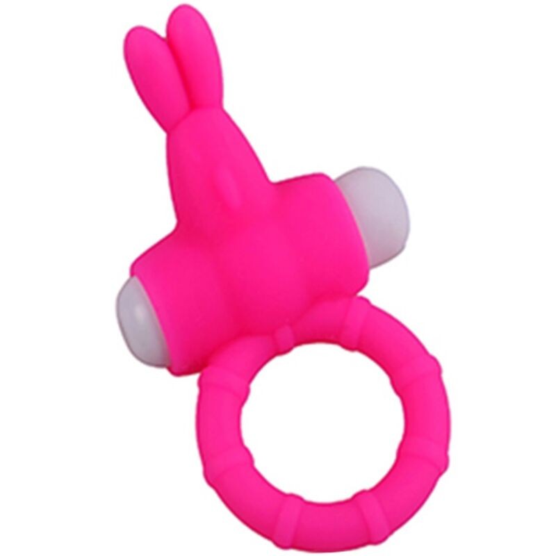 ARMONY - MS BUNNY ANEL VIBRADOR SILICONE ROSA - D-241165 - Dona Pimenta