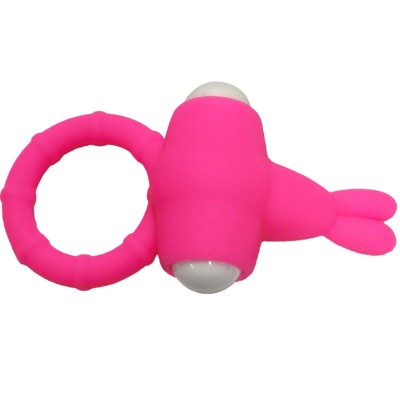 ARMONY - MS BUNNY ANEL VIBRADOR SILICONE ROSA - D-241165 - Dona Pimenta