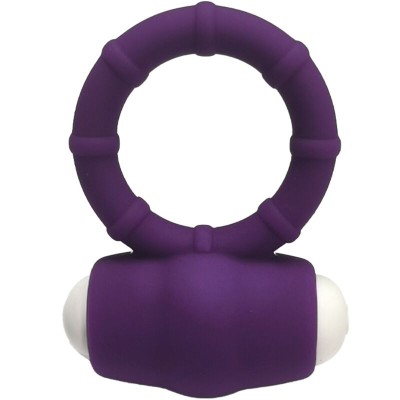 ARMONY - POWER O ANEL VIBRADOR SILICONE ROXO - D-241170 - Dona Pimenta