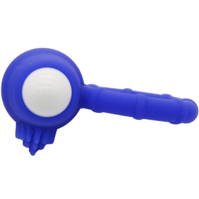 ARMONY - POWER O ANEL VIBRADOR SILICONE AZUL - D-241171 - Dona Pimenta