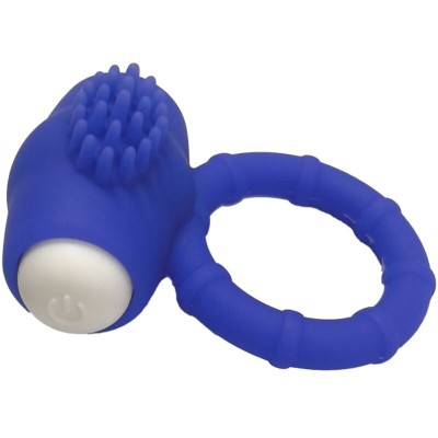 ARMONY - POWER O ANEL VIBRADOR SILICONE AZUL - D-241171 - Dona Pimenta