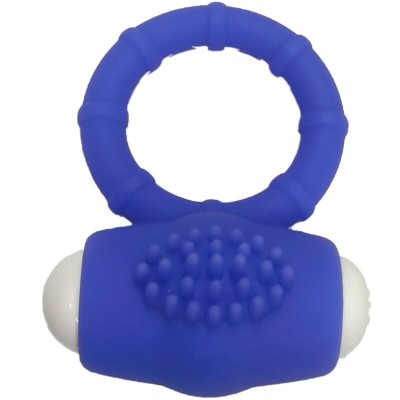 ARMONY - POWER O ANEL VIBRADOR SILICONE AZUL - D-241171 - Dona Pimenta