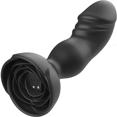 ARMONY - EXTREME A BLOOM VIBRADOR ROSE E CONTROLE REMOTO DE PLUG ANAL PRETO - D-241172 - Dona Pimenta