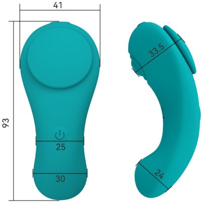 ARMONY - PLEASURE PANTY VIBRADOR CONTROLE REMOTO 3 VELOCIDADES VERDE - D-241116 - Dona Pimenta