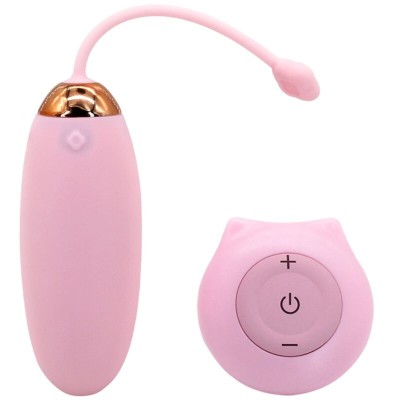 ARMONY - KITTY FUN EGG VIBRADOR CONTROLE REMOTO 10 VIBRAÃÃES ROSA - D-241124 - Dona Pimenta