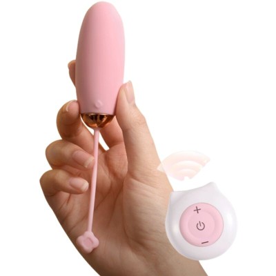 ARMONY - KITTY FUN EGG VIBRADOR CONTROLE REMOTO 10 VIBRAÃÃES ROSA - D-241124 - Dona Pimenta